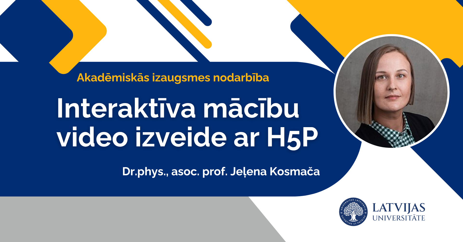 Course Image Interaktīva macību video izveide ar H5P