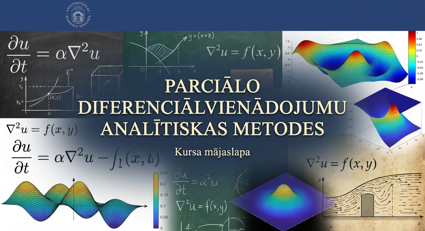 Course Image MateM029 : Parciālo diferenciālvienādojumu analītiskas metodes 