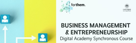 Course Image EkonB003-EN : Biznesa vadība un uzņēmējdarbība 